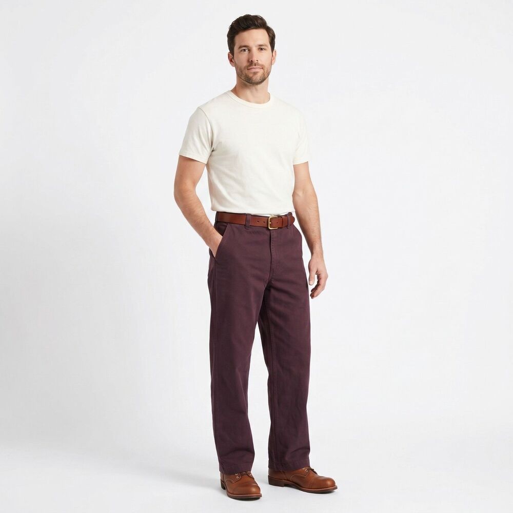 Duck Head Chino Pants Women 13 Jr Port Royale Classic Fit Khaki Gold Uniform